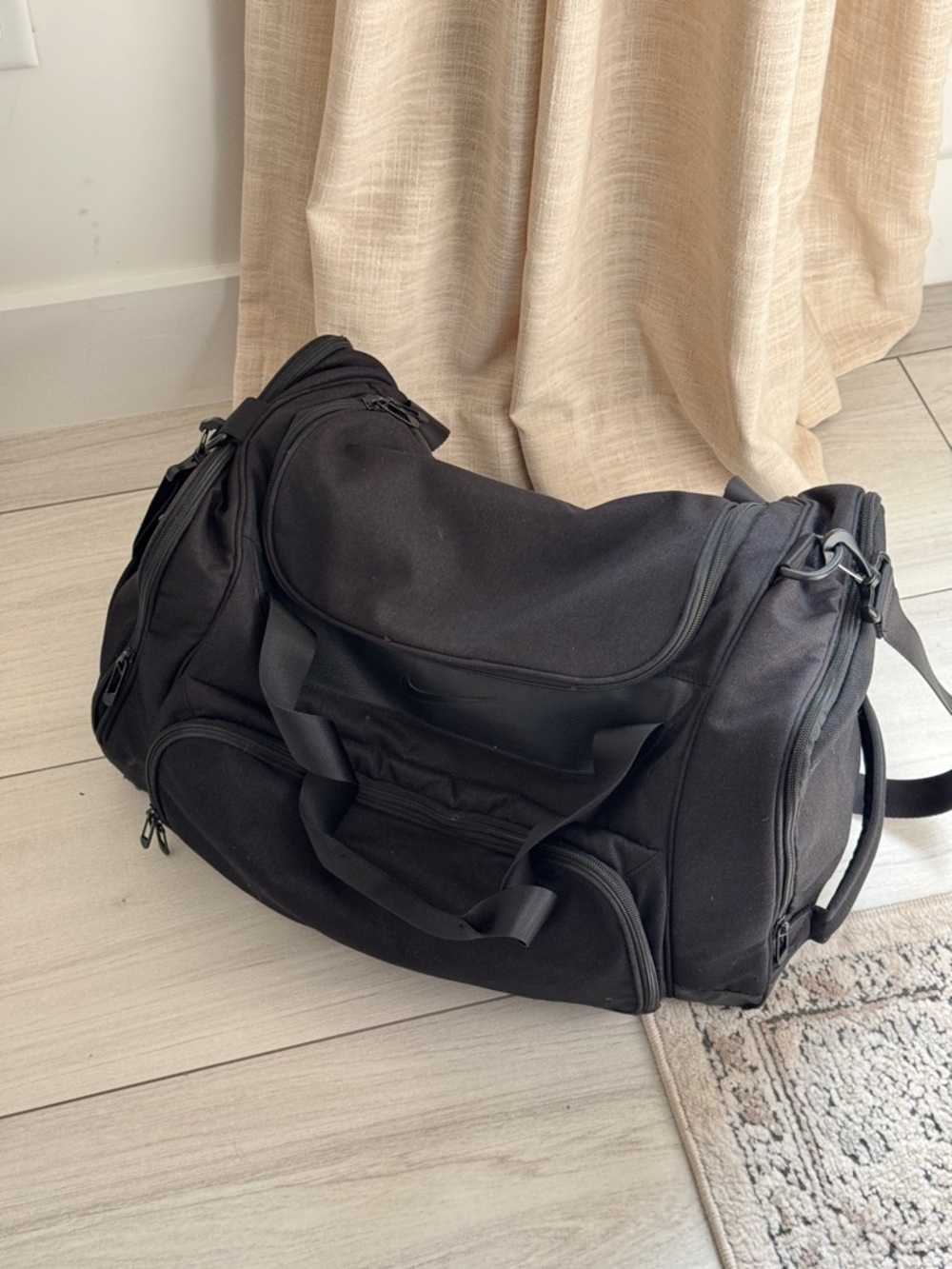 Nike Black Travel Duffel Bag